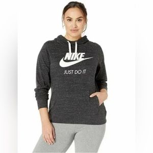 Nike Plus Size Gym Vintage Lightweight Long Sleeve Sweatshirt, Gray, Women’s 2X
